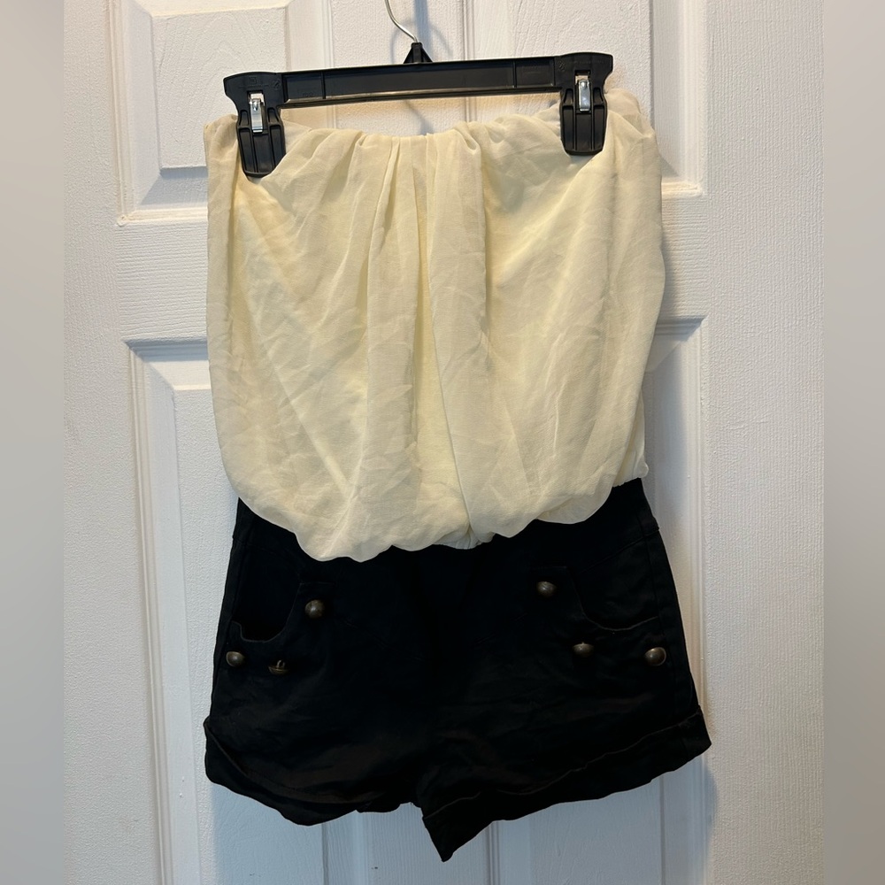 A’GACI strapless short romper